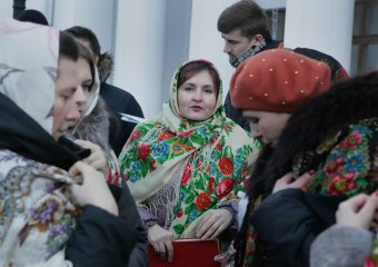 Сегодня на Думской площади состоялся концерт Митрополичего хора и хора "Ave musica"