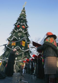 Сегодня на Думской площади состоялся концерт Митрополичего хора и хора "Ave musica"