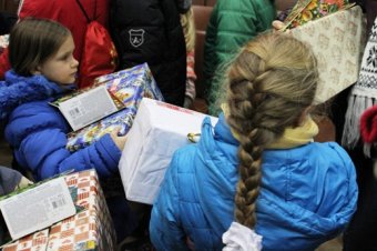 В Одессе прошел новогодний праздник для детей вынужденных переселенцев (фото)