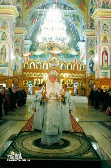 В день праздника Крещения Господня митрополит Агафангел совершил Божественную литургию в Свято-Успенском мужском монастыре