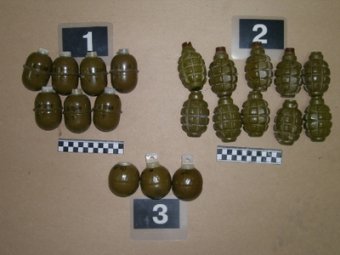 Правоохранители нашли в сумке у одессита 18 боевых гранат
