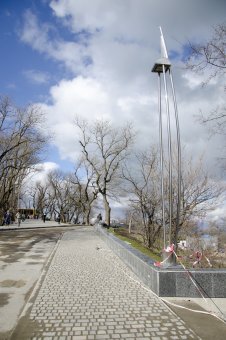 В ходе благоустройства на пляже Ланжерон высажены 64 молодых дерева