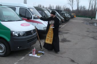 Одесских пограничников отправили в зону АТО (фото)