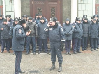 СОБ и Автомайдан вышли на защиту Резвушкина. Правоохранителей прибыло больше... (фото)
