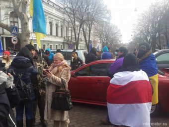 СОБ и Автомайдан вышли на защиту Резвушкина. Правоохранителей прибыло больше... (фото)