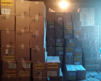 Житель Одесской области организовал на границе склад с сигаретами более 1,5 млн. грн. (фото)
