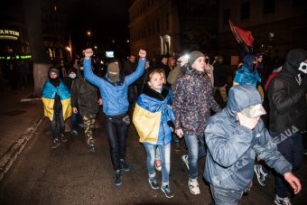 Марш «Правого сектора» в Одессе (фото, видео)