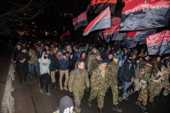 Марш «Правого сектора» в Одессе (фото, видео)