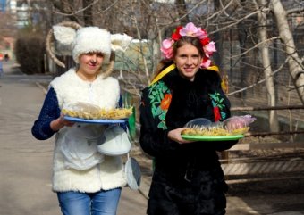 В Одесском зоопарке отпраздновали Масленицу (фото)