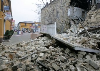 Рухнул еще один старый дом на Молдаванке (фото)