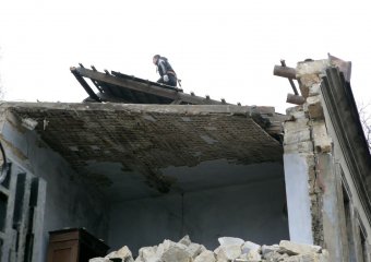 Рухнул еще один старый дом на Молдаванке (фото)