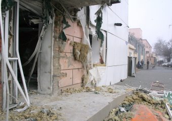 Последствия ночного  взрыва 