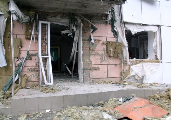 Последствия ночного  взрыва 