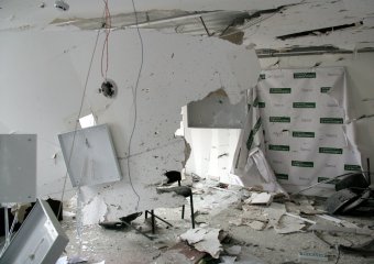 Последствия ночного  взрыва 