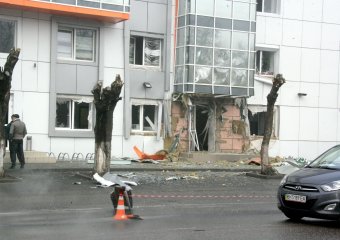 Последствия ночного  взрыва 