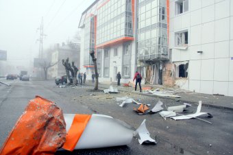 Последствия ночного  взрыва 