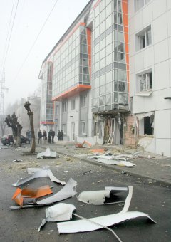 Последствия ночного  взрыва 