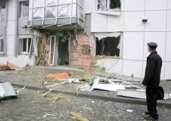 Последствия ночного  взрыва 