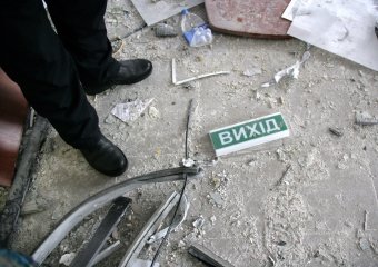 Последствия ночного  взрыва 