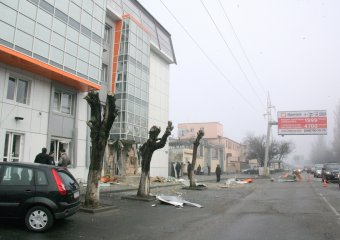 Последствия ночного  взрыва 