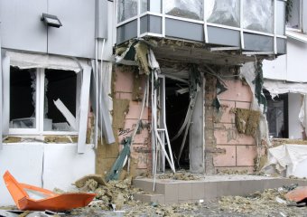 Последствия ночного  взрыва 