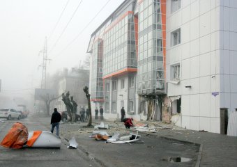 Последствия ночного  взрыва 