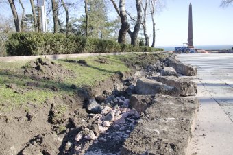 На Аллее Славы полным ходом идет реконструкция
