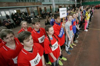 В Олимпийце прошли легкоатлетические соревнования среди школьников города на кубок А. Маринеско.