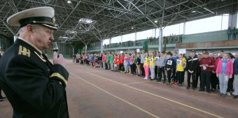 В Олимпийце прошли легкоатлетические соревнования среди школьников города на кубок А. Маринеско.