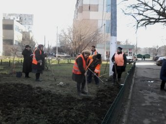 В разных районах Одессы сегодня провели субботники (фото)