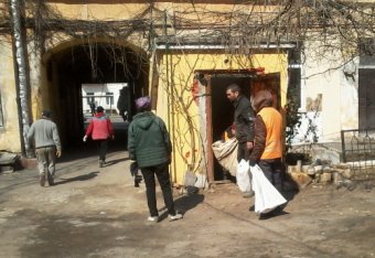 В разных районах Одессы сегодня провели субботники (фото)