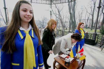 В Одессе состоялось торжественное гашение марки и конверта к 120-летию Леонида Утесова
