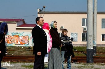 Митрополит Агафангел совершил освящение поклонного Креста, установленного на пересечении железнодорожных путей, ведущих в Одессу