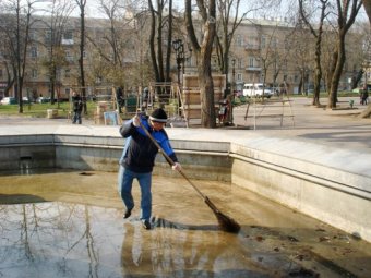 Одесские фонтаны готовят к запуску (фото)