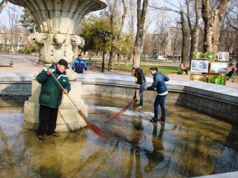 Одесские фонтаны готовят к запуску (фото)