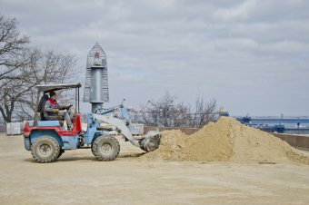 На Аллее Славы продолжается реконструкция