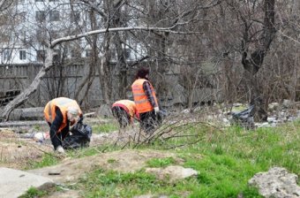 В Одессе начались работы по расчистке стихийной свалки на улице Скворцова (фото)