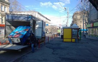 Одесские власти отчитываются о демонтаже незаконно установленных объектов уличной торговли