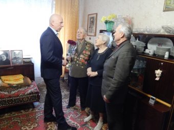 В Малиновском районе поздравили ветеранов-освободителей Одессы