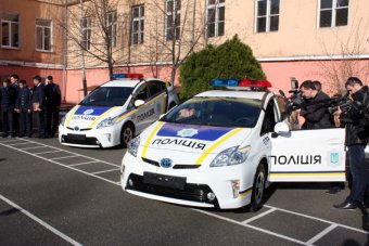 Президент Украины в Одессе лично опробовал авто будущей патрульной службы