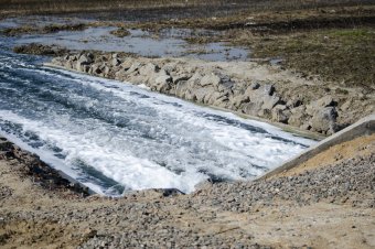Куяльник наполняется морской водой