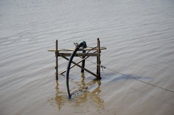 Куяльник наполняется морской водой