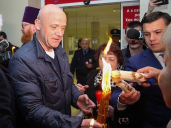 Благодатный огонь в Одессе