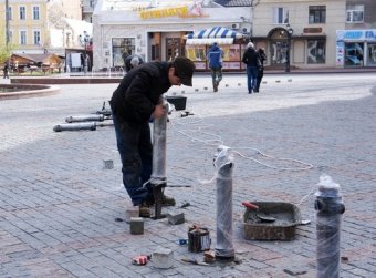 Работы на Греческой площади в Одессе продолжаются (фото)