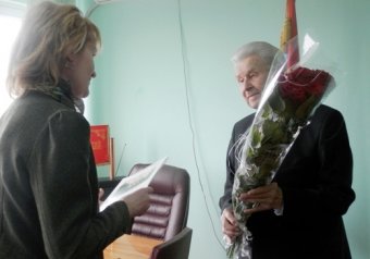 Участник обороны Одессы Алексей Георгиевич Гурский принимал поздравления с 94-м днем рождения