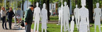 В Одессе открыли инсталляцию против торговли людьми (фото)