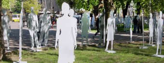 В Одессе открыли инсталляцию против торговли людьми (фото)