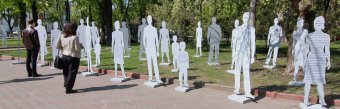 В Одессе открыли инсталляцию против торговли людьми (фото)