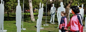 В Одессе открыли инсталляцию против торговли людьми (фото)