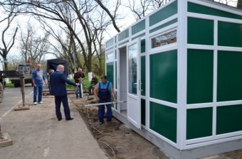 В Одессе на Трассе здоровья установлен первый канализованный туалет (фото)
